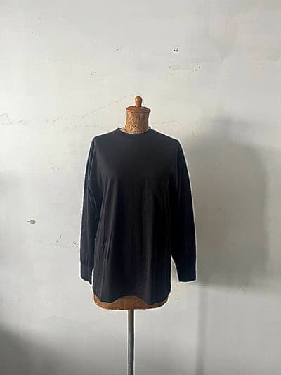 【美品】gicipi　黒　ポケット長袖カットソー　サイズ3　  画像1