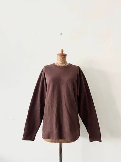 BATONER　スウェット ループウィール ニットヤーン クルーネック 画像1