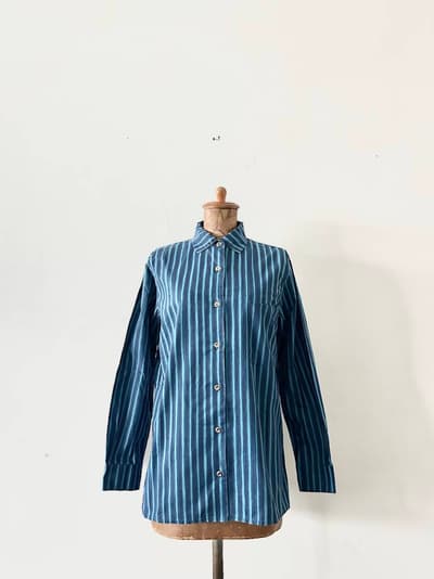 【北欧】marimekko　JOKAPOIKA　ブラウス　サイズS 画像1