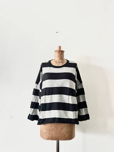 Labo ratory　アノニマスボーダービッグTシャツ 画像1
