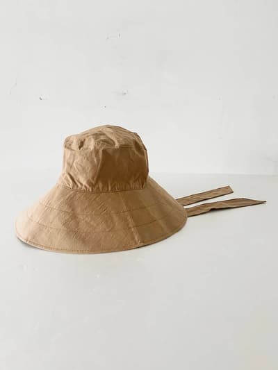 KIJIMA TAKAYUKI　COTTON LINEN BUCKET HAT W/STRAPS　サイズ1 画像1
