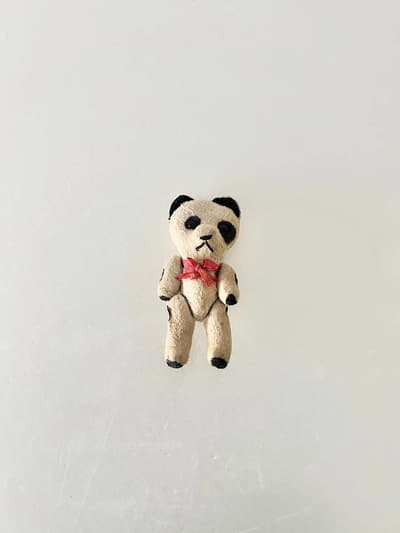 【フランスVintage】Jouet Paris Massy イヴォワール&ノワールレーヌ・パンダテディウルス 画像1