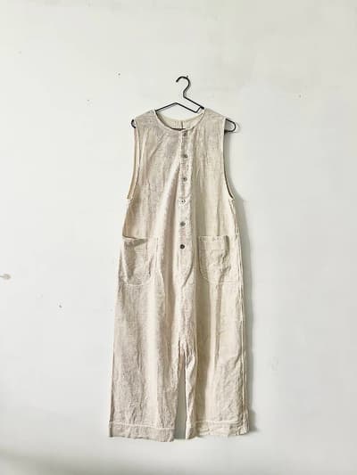 【美品】bulle de savon　パフコール　オーバーオール　フリーサイズ 画像1