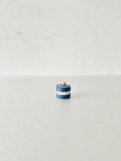 【イギリスヴィンテージ】T.G.GREEN　クローバーリーフ　スパイスポット　CORNISH BLUE 画像1