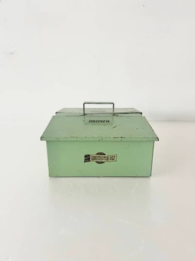 【イギリスアンティーク】SHOE CLEANING BOX　garrison  画像1