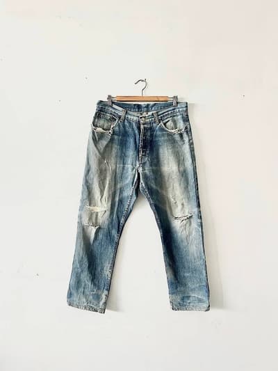 【Men's】RALPH LAUREN　ダメージデニム　ジーンズ 画像1