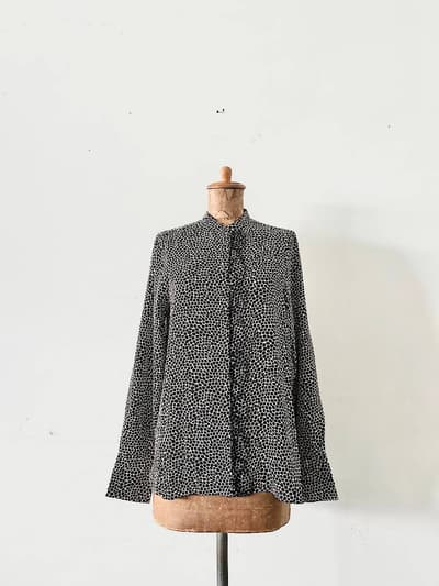 【未使用】JOSEPH　総柄シルクブラウス　サイズ36 画像1