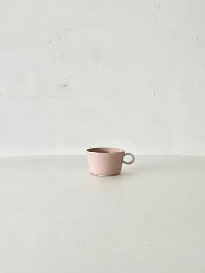【未使用】yumiko iihoshi porcelain ・ CHECK&STRIPE  ミスティピンク　unjour après midi cup (cup M) 　 画像1