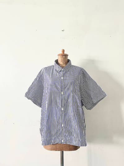 【美品】holk　ストライプワイドシャツ　サイズ３ 画像1