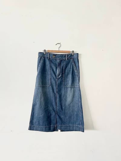 45R　デニムのベイカースカート 画像1