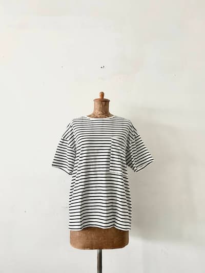 【美品】MAISON EUREKA　ボーダー半袖カットソー　Sサイズ 画像1