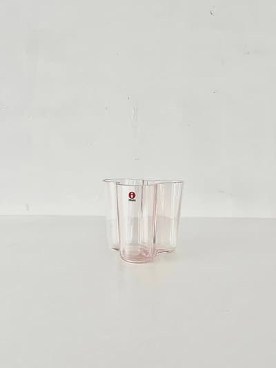【北欧】【美品】iittala　Alvor Aalto　95mm　サーモンピンク 画像1