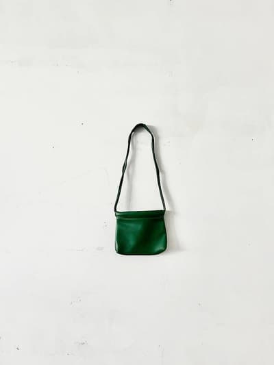 【未使用】theory luxe   巾着バッグ　グリーン 画像1