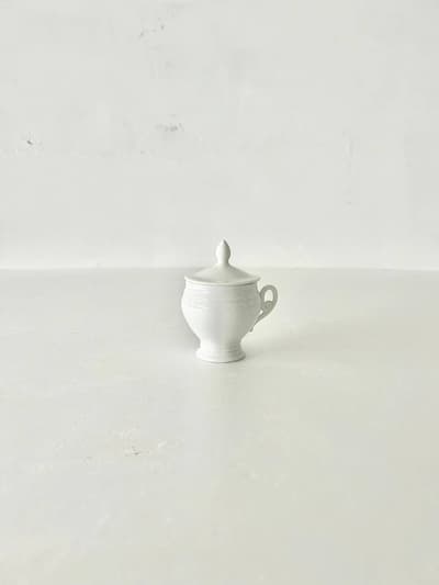 【フランスアンティーク】蓋付き　クレミエ　クリームポット　 画像1