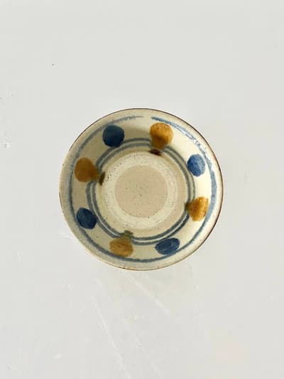 【民藝】やちむん　ボウル　　薄青　薄茶 画像1
