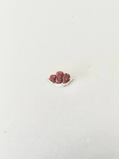 【美品】今井律子　ブローチ　りんご 画像1