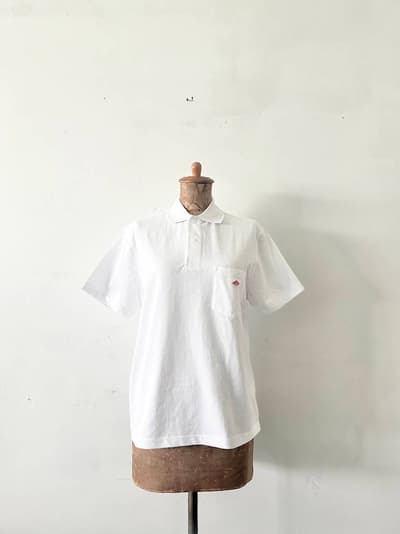 【美品】DANTON　ポロシャツ　白　36 画像1
