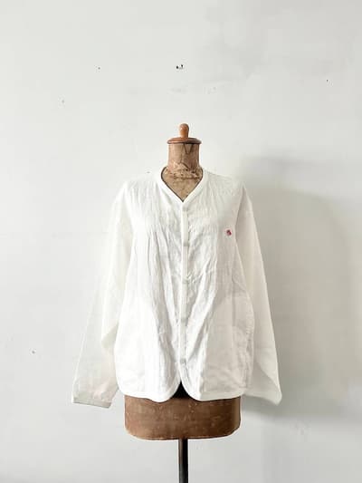 【美品】DANTON　リネンシャツカーディガン　サイズ38 画像1