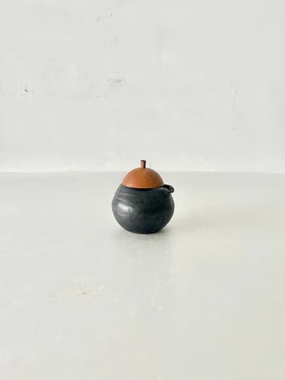 【未使用】牧野潤　どんぐり小 耳つき　平子貴俊　黒　 画像1