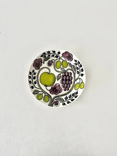 【北欧】【美品】ARABIA　Paratiisi　パープル　21㎝プレート　 画像1