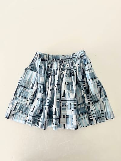 【KIDS】pomponner　コットン　スカート　ブルー系 画像1