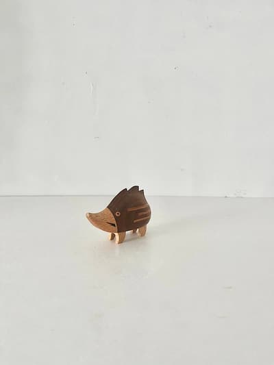 【美品】CAFE'202 hand made goods　干支の置物 亥　大　 画像1