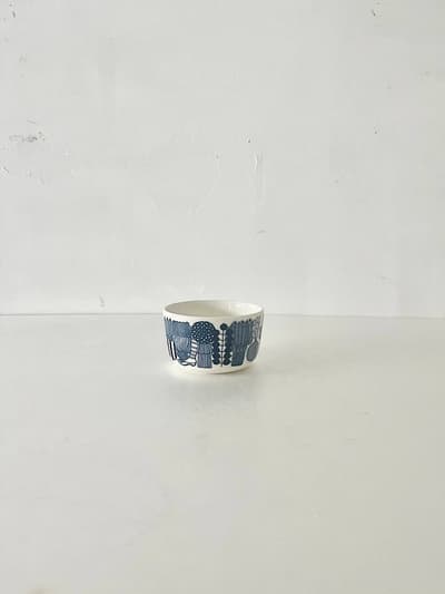 【北欧】未使用　marimekko　Siirtolapuutarha　ブルー　ボウル　1 画像1