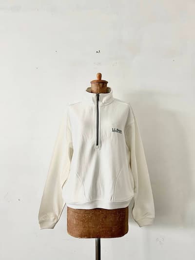 【未使用】L.L.Bean　Portage Half-Zip Sweatshirt　サイズМ 画像1