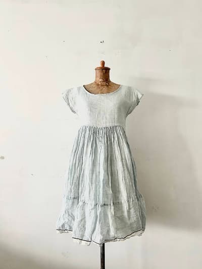 【美品】R&D.M.Co-　オールドマンズテーラー　SELVEDGE GAUZE P/O DRESS 画像1