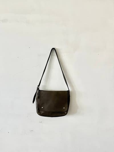 MARGARET HOWELL　レザーショルダーバッグ 画像1