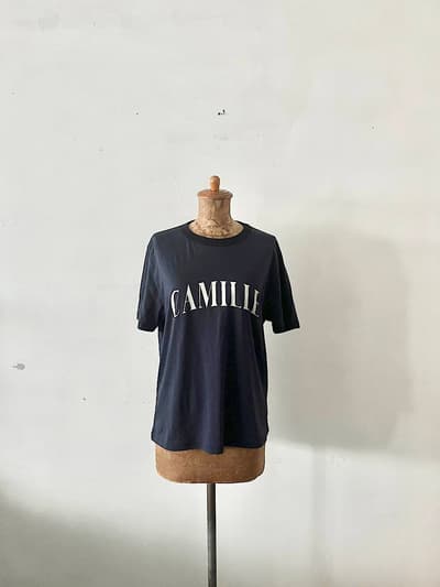 BABYLONE　CAMILLE　バイカラーTシャツ　サイズF　　 画像1