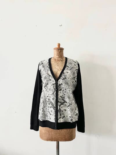 【未使用】BROOKS BROTHERS　花柄カーディガン　Lサイズ 画像1