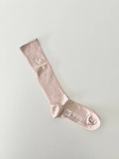 【未使用】Veritecoeur　ロールヘムロングソックス　BEIGE 画像1