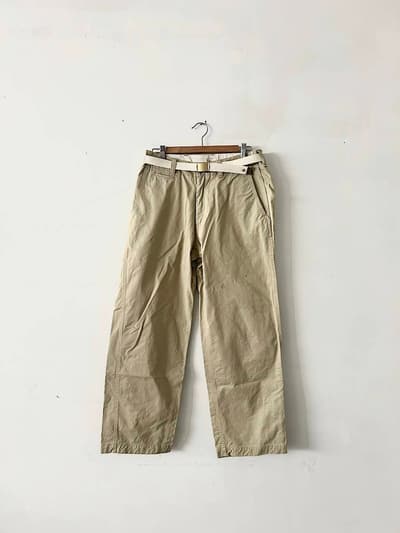 MASTER＆Co.　ベルト付きコットンチノパンツ　サイズＳ　 画像1