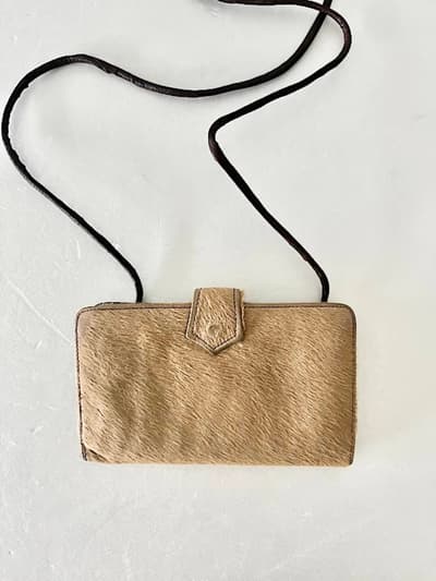 JAMIN PUECH　ハラコ　レザー　ミニショルダー　ウォレット　 画像1