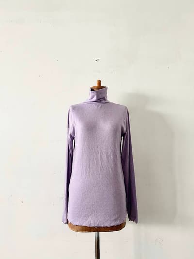KHAKI 　タートルネック　パープル　　サイズ１ 画像1