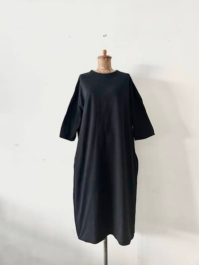 journal standard luxe　クルーネックワンピース　ブラック 画像1