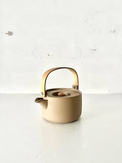 【北欧】marimekko　Oiva　ティーポット　ベージュ　700ml　 画像1