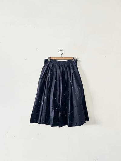 MARGARET HOWELL　SPOT PRINT BATISTEスカート　ペチコート付き 　 画像1