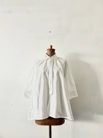 【美品】45R　スーピマオックスのビッグシャツ　 画像1