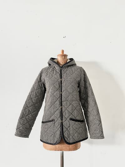 LAVENHAM　千鳥格子ウールコート　サイズ36 画像1