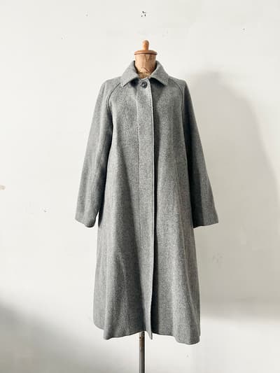 【美品】MidiUmi　ウール　コート混　グレー 画像1