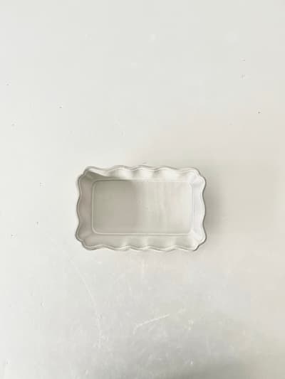 【美品】よしざわ窯　長方皿　白　3 画像1