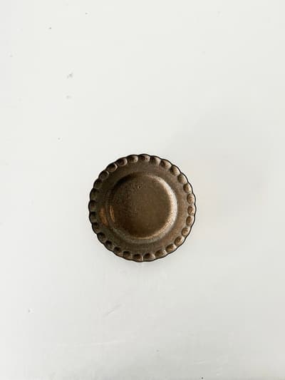 【美品】村上直子　小菊皿　鉄錆　2 画像1