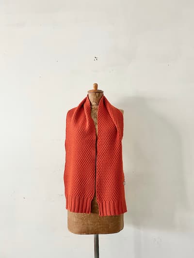 【美品】MARGARET HOWELL　マフラー　オレンジ 画像1