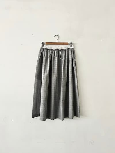 STAMP AND DIARY　千鳥柄スカート　コットン 画像1
