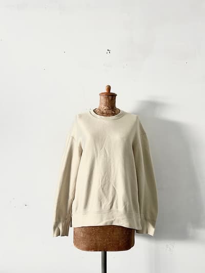 KURASHI&Trips　スッキリ着られる大人のスウェット　ベージュ　 画像1