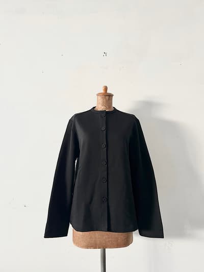 【美品】homspun   コンパクト裏毛 カーディガン   Mサイズ 画像1