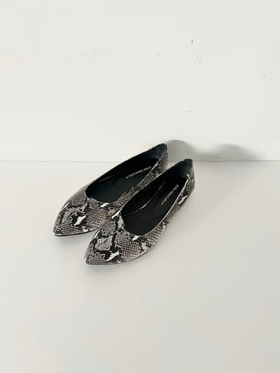 【美品】 yuko imanishi+　パンプス　本革　蛇柄　サイズ37 画像1