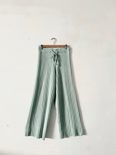 ne Quittez pas！　ニットカシミヤパンツ　ミント　サイズS 画像1
